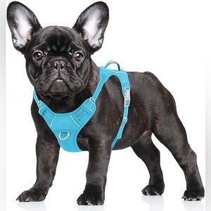 Barkbay No Pull Harness with 3M Reflective Strips and ID Tag Pocket Size Small